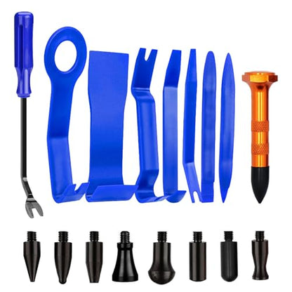 Paintless Dent Repair Kit Professional Auto Body Puller Tool- 17 Pack - size: Dent Puller Kit-17 Pack