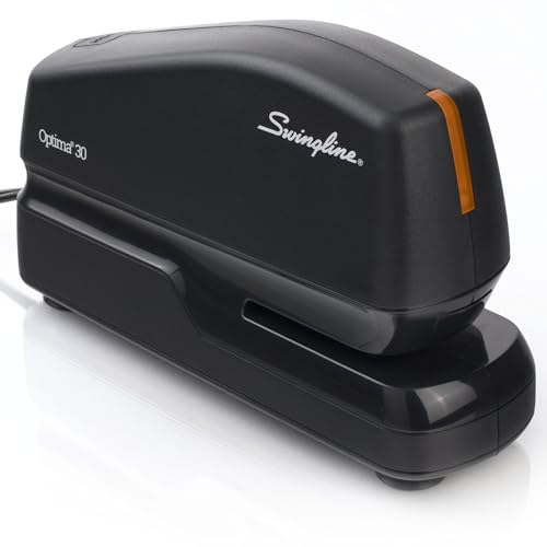 Swingline Electric Stapler, 30 Sheet Capacity, Optima 30, Black (42150) - size: 30 sheets, style: Stapler
