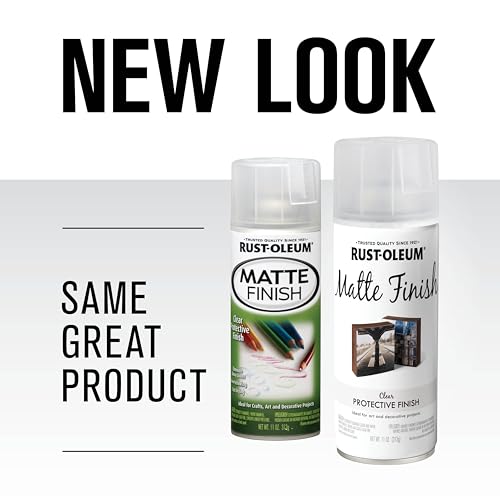 Rust-Oleum 267028 Specialty Matte Finish Spray, 11 oz, Clear (Pack of 2) - size: 11 Ounce (Pack of 2)