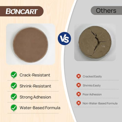 Boncart Wood Filler, 6.15 oz Paintable Wood Putty - color: Walnut
