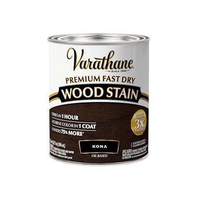 Varathane Premium Fast Dry Kona Wood Stain - color: Kona, size: 1 Quart (Pack of 1)