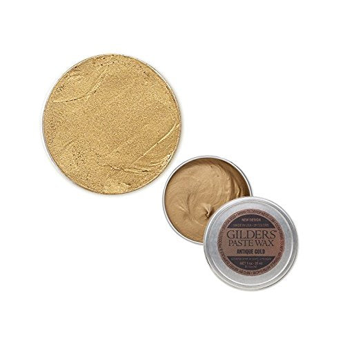 Wax Paste 1 Ounce (30 ml) Canister Antique Gold