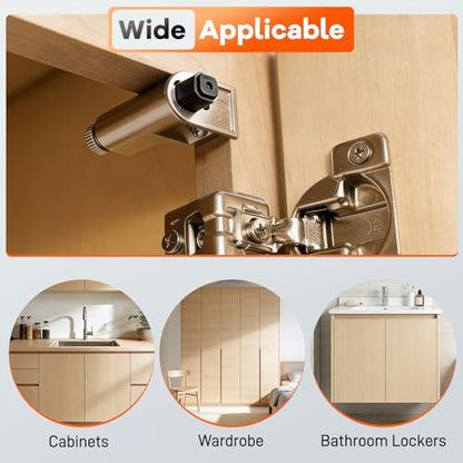 25 Pcs Soft Close Damper for Cabinet Doors/Wardrobe/Kitchen/Bookcase