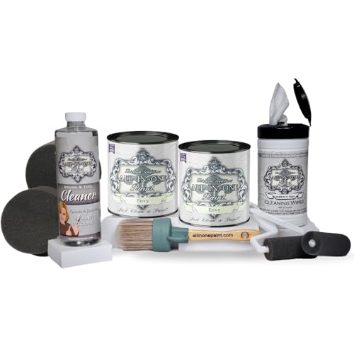 ALL-IN-ONE Paint 2 Quart Cabinet Paint Bundle - Envy - color: Envy