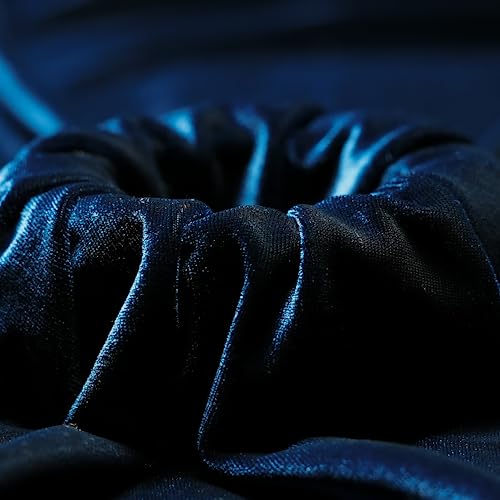 Ice Fabrics Stretch Velvet Fabric by The Yard - 60" Wide Soft Stretchy Fabric for Sewing Clothes, Apparel, Costume, Crafts - 90% Polyester 10% Spandex - Navy Blue - 1 Yard - color: Navy Blue, size: 1 Yard