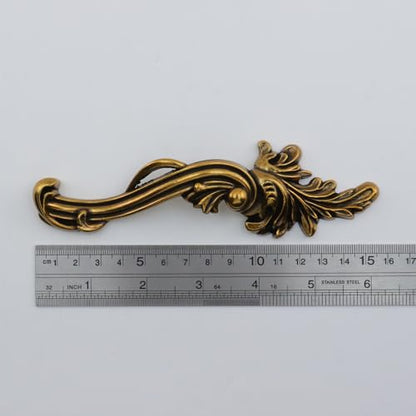 Gold Vintage Drawer Pulls, 3.78 Inch Spacing, 2Pcs - size: 96 mm/3.78"