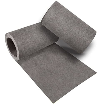 Velvet Repair Patch, Self-Adhesive Flannel Fabric Patch, Multi Colors, Microfiber Patch，Can be Used to Patch Sofas, Car Seats, Handbags, Jacket Holes and Tears (Khaki Grey) - color: Khaki Grey, size: 4" x 30"-2 ROLLS
