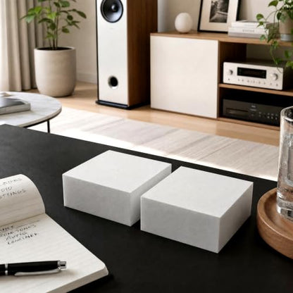 4 Pcs 2" Thick Foam Padding Sheet with Adhesive Backing Closed Cell - color: White, size: 2 Inch Thick, 4 x 4 Inches