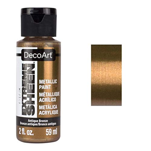DecoArt 2 Ounce, Antique Bronze Extreme Sheen Acrylic Paint, 2 Fl Oz (Pack of 1) - color: Antique Bronze, size: 2 Fl Oz (Pack of 1)