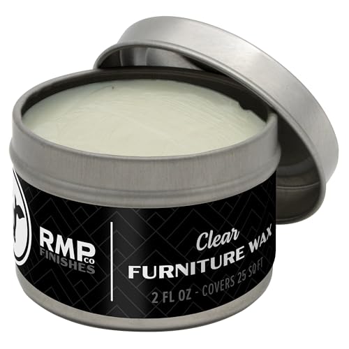 RMP Finishes Furniture Wax Sealant for Painted Furniture, Paint Sealer Topcoat for Cabinets, Unfinished Wood Decor, Beeswax, Clear, 2 oz. - color: Clear, size: 2 Ounce