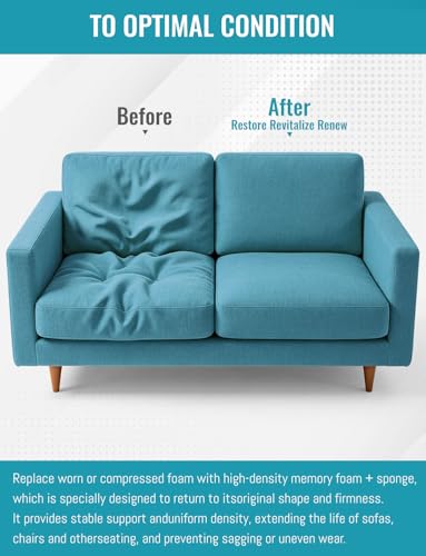 1 inch Memory Foam Pad, Thick Gel Infused Cushion for Mattress Topper Pet Bed Gaming Chair RV Outdoor Sofa Breathable Low VOCs Cut to Size (24 * 72 * 1 in) - size: 24*72*1 IN