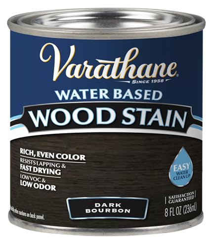 Varathane Dark Bourbon Wood Stain - color: Dark Bourbon, size: 0.25 Quart (Pack of 1)