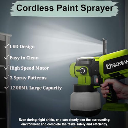 Paint Sprayer Cordless Compatible for Ryobi 18V Battery(No Battery)