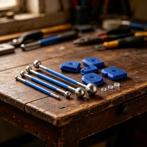 9 Pcs Premium Professional Caulking Tool Kit, Silicone Caulk Remover, Blue - color: 3