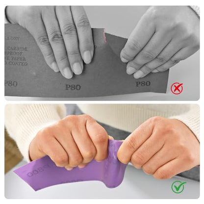 220 Grit Purple Film Ceramic PSA Longboard Sandpaper Roll, 20 Yards - size: 220 Grit