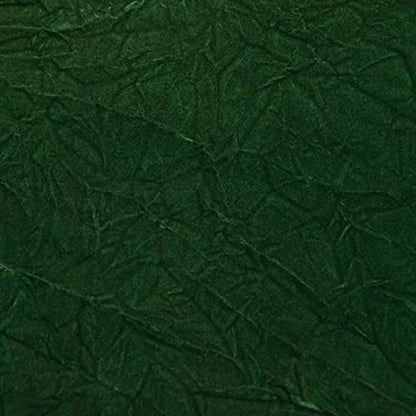 Fashion Fabrics LLC Emerald Green Crush Velvet Flocking Upholstery Drapery Fabric - Sold By The Yard - 60" - color: Emerald Green