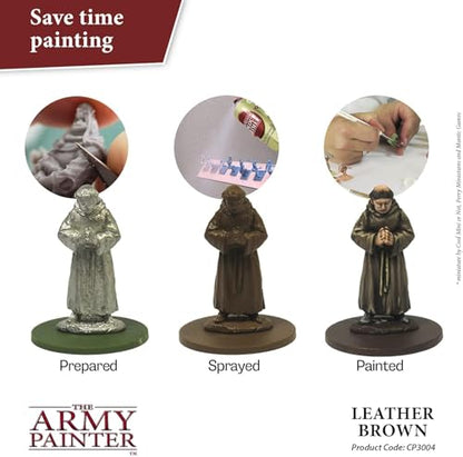 The Army Painter, Colour Primer Leather Brown, 400 ml acrylic spray - color: Leather Brown