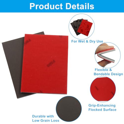 20 PCS Ultra Fine 800 Grit Sanding Sponge - size: 800 Grit