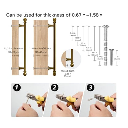 YAGU 6 Pack Champagne Bronze Kitchen Cabinet Handles 7-1/2 Inch(192mm) Hole Center Solid Honey Bronze Dresser Drawer Pulls Dark Gold Furniture Hardware for Cupboard Wardrobe Closet Vanity - color: Champagne Bronze, size: 6 Pack, style: 7.5''/192MM Hole Ce