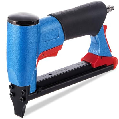 Pneumatic Upholstery Stapler, 21 Gauge Compatible with 80 Series Air Staple Gun (1/2" Crown), 1/4"-5/8" Length, 190-staple Magazine, 60-100 Psi, 1/4" Npt - style: Short,21 Gauge