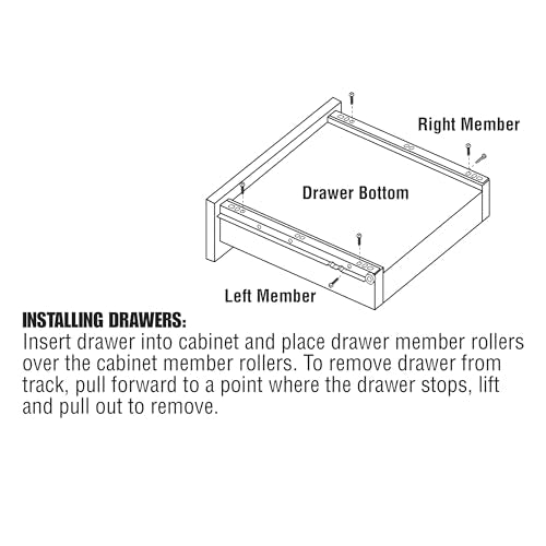 Prime-Line R 7210 Drawer Slide Kit, 15-3/4 in., White, 1 Pair (Pack of 3) - size: 15-3/4 in. (Pack of 3)