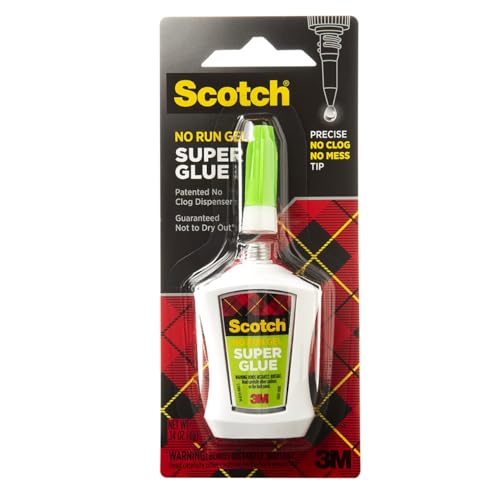 Scotch Super Glue Gel in Precision Applicator, .14 Ounces - size: 1 Count (Pack of 1)