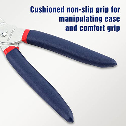 WORKPRO Hog Ring Pliers with 500 Pcs 3/4" Hog Rings - style: Flat Hog Ring Pliers Set