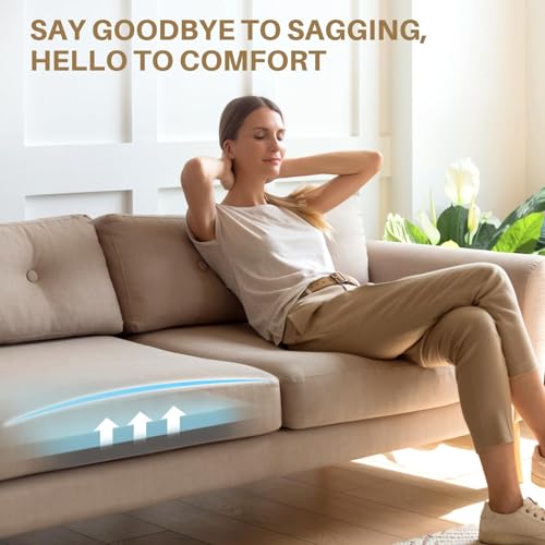 Couch Cushion Support for Sagging Cushions, 22''x22''x2 40D&35D