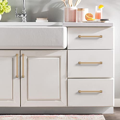 9BUILD 10 Pack 7 Inch Champagne Bronze Cabinet Handles,Kitchen Hardware - color: Champagne Bronze, size: 7"/177MM Hole Center