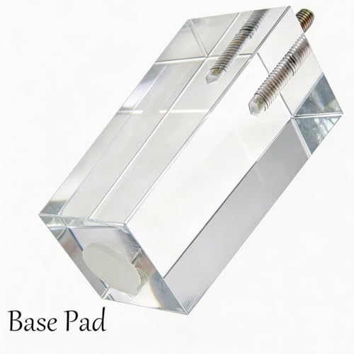Clear Acrylic Couch Legs, 4 Inch Height, 2 Inch Width, 4Pcs - size: H 4 Inch