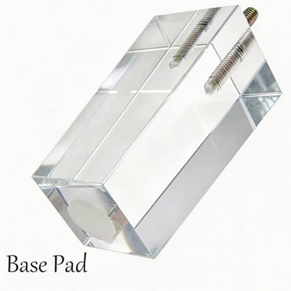 Clear Acrylic Couch Legs, 4 Inch Height, 2 Inch Width, 4Pcs - size: H 4 Inch