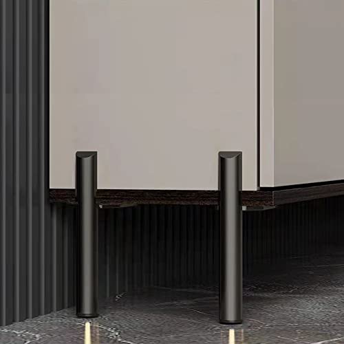10 Inch Furniture Legs Side Mounted Coffee Table Feet Black, Set of 4 - size: 10 Inch
