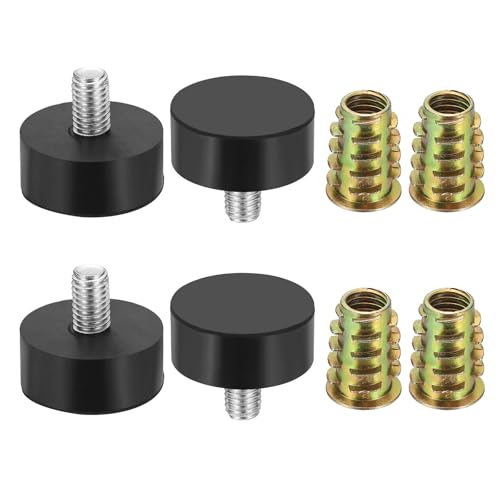 uxcell 4Pcs M8 x 13mm Thread Adjustable Furniture Levelers, 30x26mm Furniture Leveling Feet Screws in Threaded Glide Leveling Floor Protector for Table Chair Cabinet Legs - size: M8 x 13mm Thread, 30x26mm