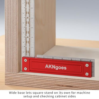 Precision Woodworking Square, Woodworking Scriber Marking Line Ruler 12inch - style: 12 Inch