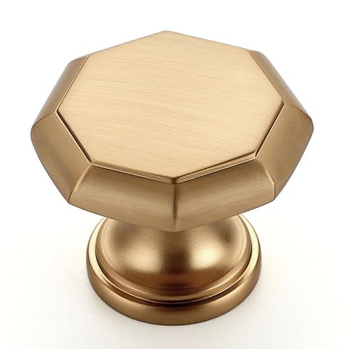 Ravinte Champagne Bronze Single Hole Round Cabinet Knobs,Zinc Pull,10 Pack - color: Champagne Bronze