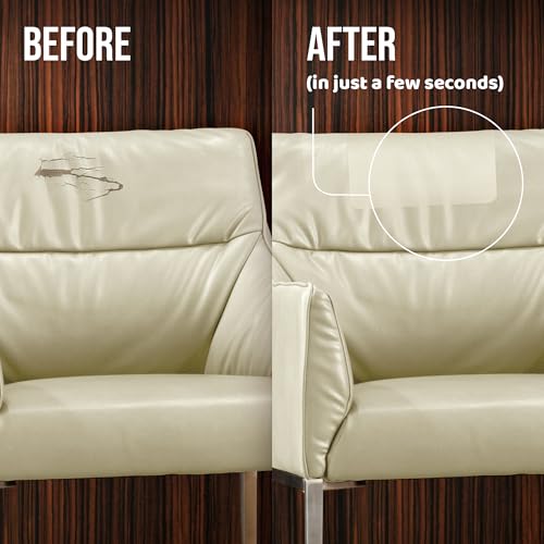 Self Adhesive Leather Repair Patch for Couch, Car Seat – Taupe 11in×8in - color: E Taupe Leather