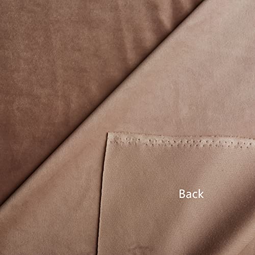 TinaKim Velvet Fabric, for Upholstery Sofa Chair Cover Material, DIY Repair (Camel, 2 Yards) - color: Camel, size: 2 yard pre cut