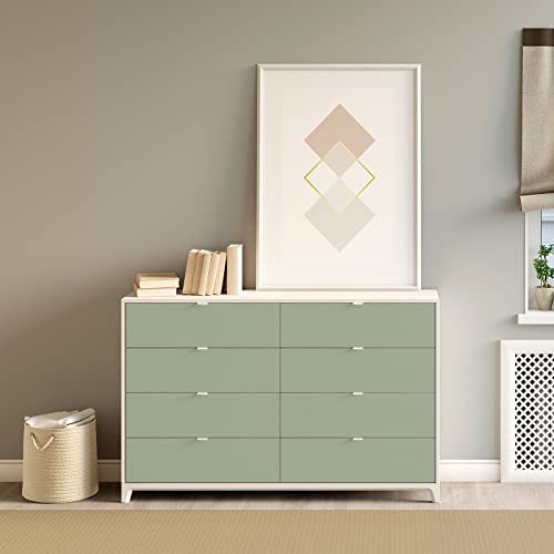Sage Green Wallpaper Stick and Peel Green Contact Paper Removable Wallpaper - color: Sage Green, size: 17.7" x 118"