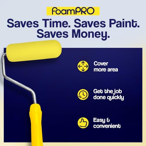 Foampro 64 Foam Paint Roller, Pack of 1 - size: Pack of 1, style: Trimmer 4"