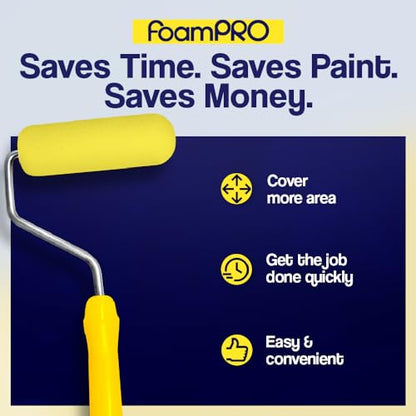 Foampro 64 Foam Paint Roller, Pack of 1 - size: Pack of 1, style: Trimmer 4"