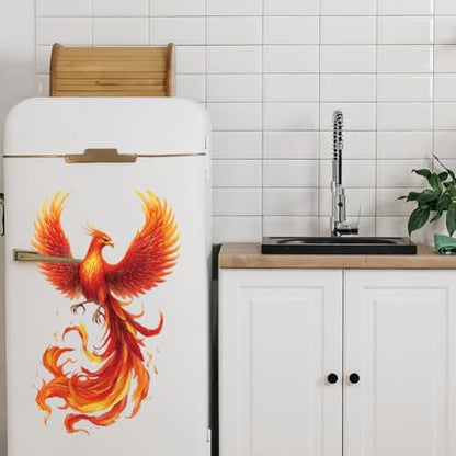 Peacoblue Phoenix Rub On Transfers for Furniture Craft 6"x12" - style: Phoenix