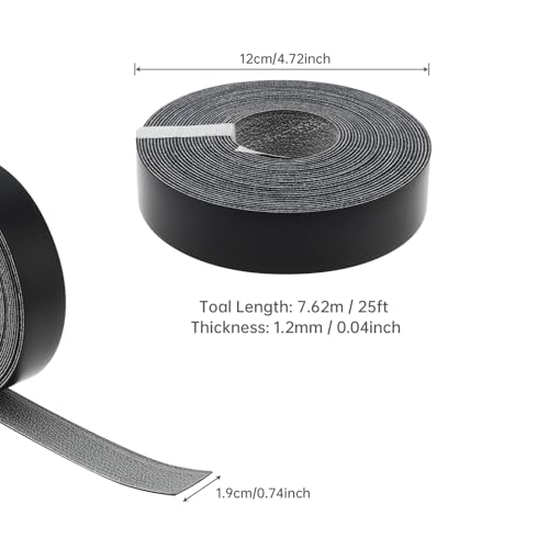 7/8 inch * 25 Ft PVC Edge Banding Hot Melt Adhesive Veneer Edging Black - color: Black, size: 7/8 inch * 25 ft (2.2 cm * 7.6M)