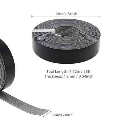 7/8 inch * 25 Ft PVC Edge Banding Hot Melt Adhesive Veneer Edging Black - color: Black, size: 7/8 inch * 25 ft (2.2 cm * 7.6M)