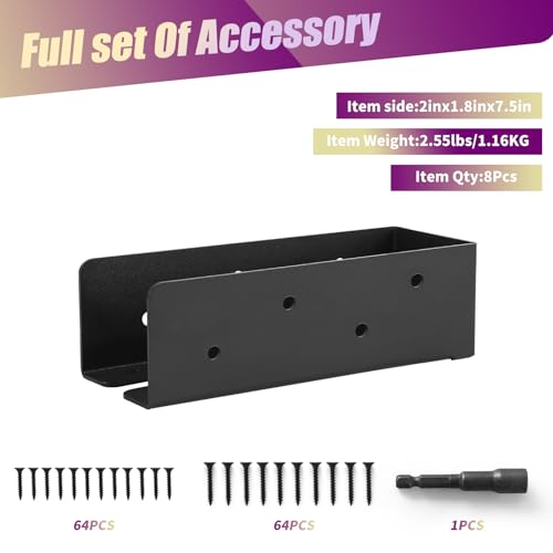 8 Pcs of 2"x8" Concealed Joist Hangers for Outdoor - size: 2"x 8"