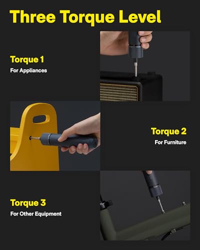 HOTO 12-in-1 Electric Screwdriver Rechargeable, Cordless Screwdriver Set