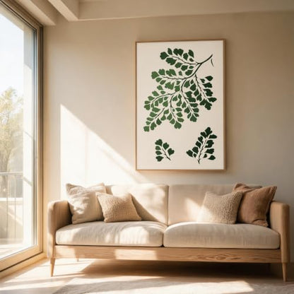 TIAMECH A4 Reusable Maidenhair Fern Leaf Stencil for Painting - color: Maidenhair Fern Leaf