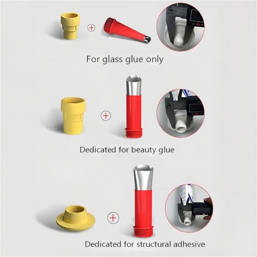 24Pcs Reusable Plastic Stainless Steel Caulking Nozzle Kit Used for Home Improvement DIY Contractor Finishing Tool