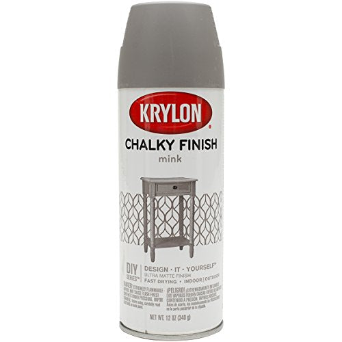 Krylon Chalky Finish Spray Paint: Mink, 12 oz - color: Mink, size: 12 Ounce (Pack of 1)