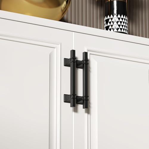 homdiy Black Cabinet Pulls 3 Inch Matte Black Cabinet Pulls 24 Pack - color: Black, size: 3 Inch(76mm) Hole Centers