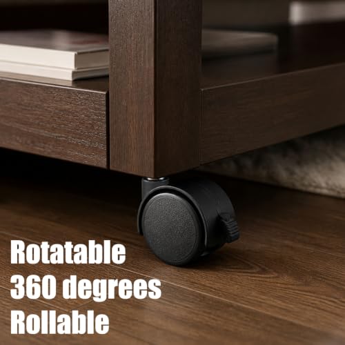 4pcs 360° Swivel Caster Wheels, 1.5in Locking Casters